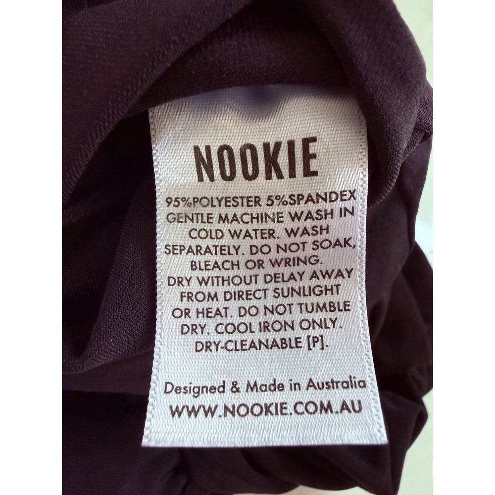 NWT Nookie Womens Rosie Midi Dress Black XS Ruched Bodycon Halter Cocktail Party - Picture 7 of 7